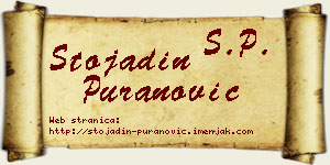 Stojadin Puranović vizit kartica